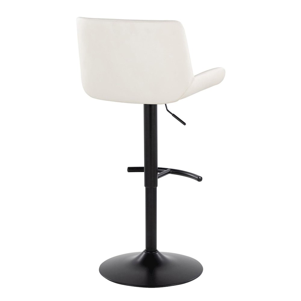 Santi Upholstered Adjustable Barstool - Set of 2. Picture 4