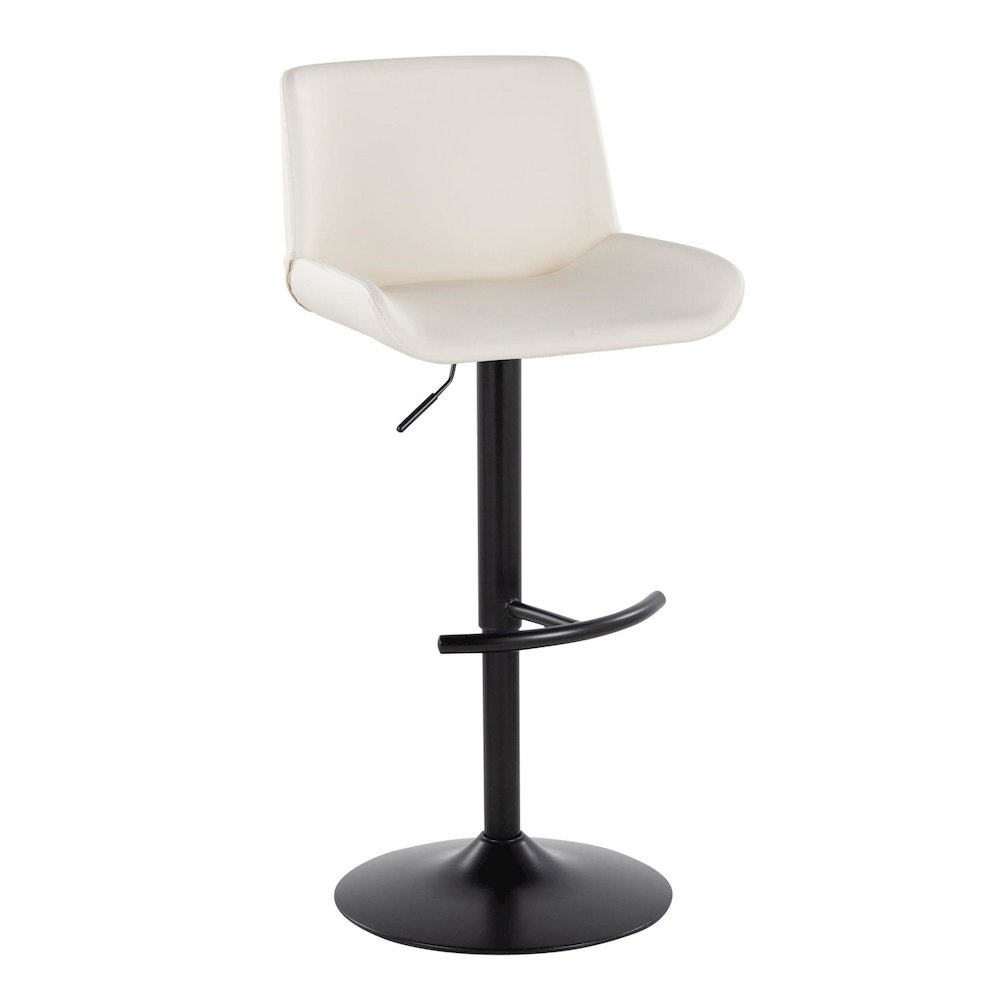 Santi Upholstered Adjustable Barstool - Set of 2. Picture 2