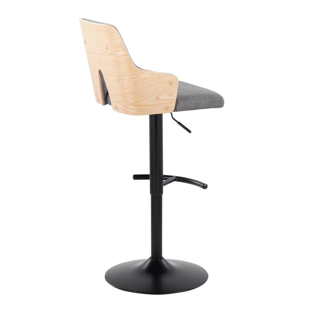 Grey Stella Adjustable Barstool - Set of 2. Picture 4
