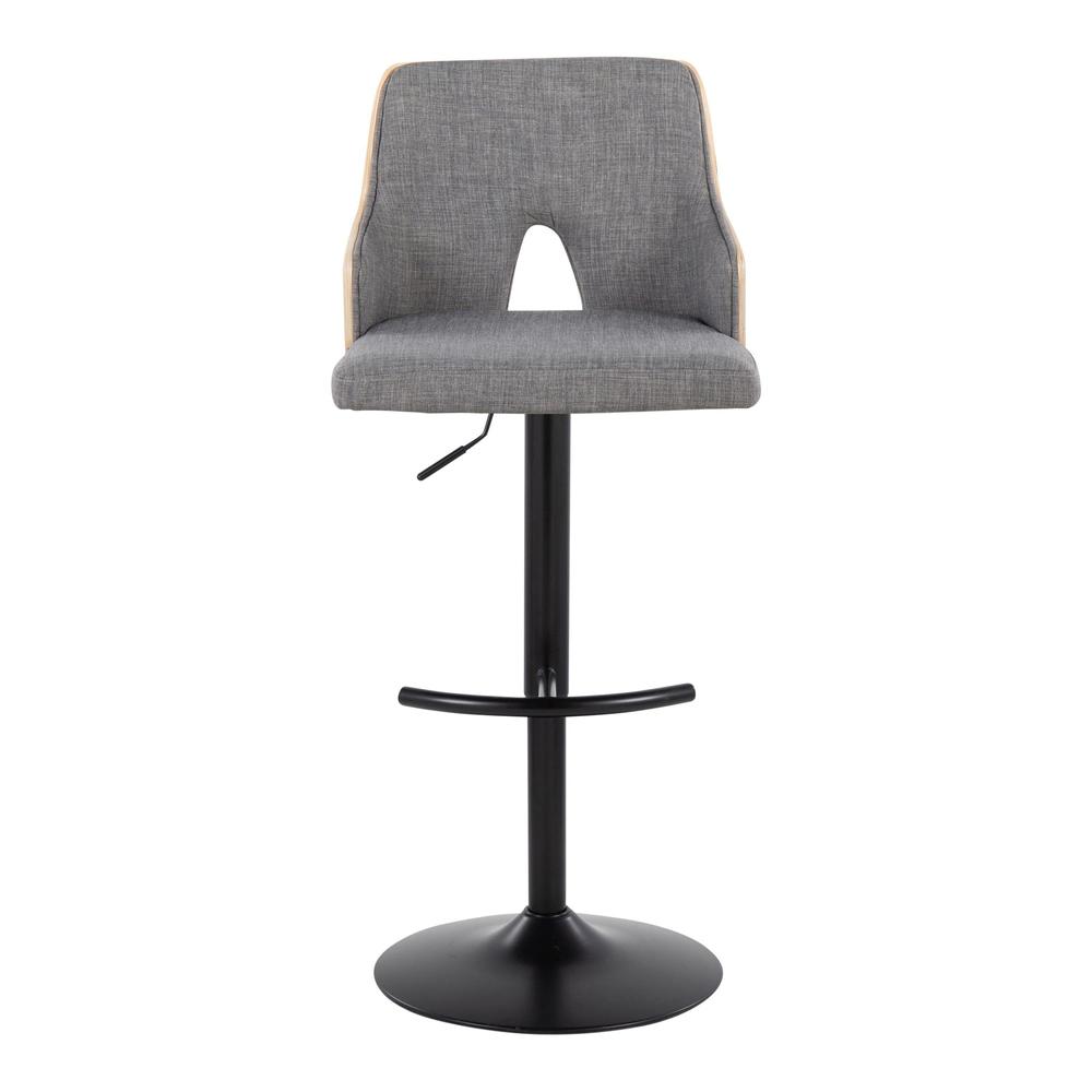 Grey Stella Adjustable Barstool - Set of 2. Picture 6