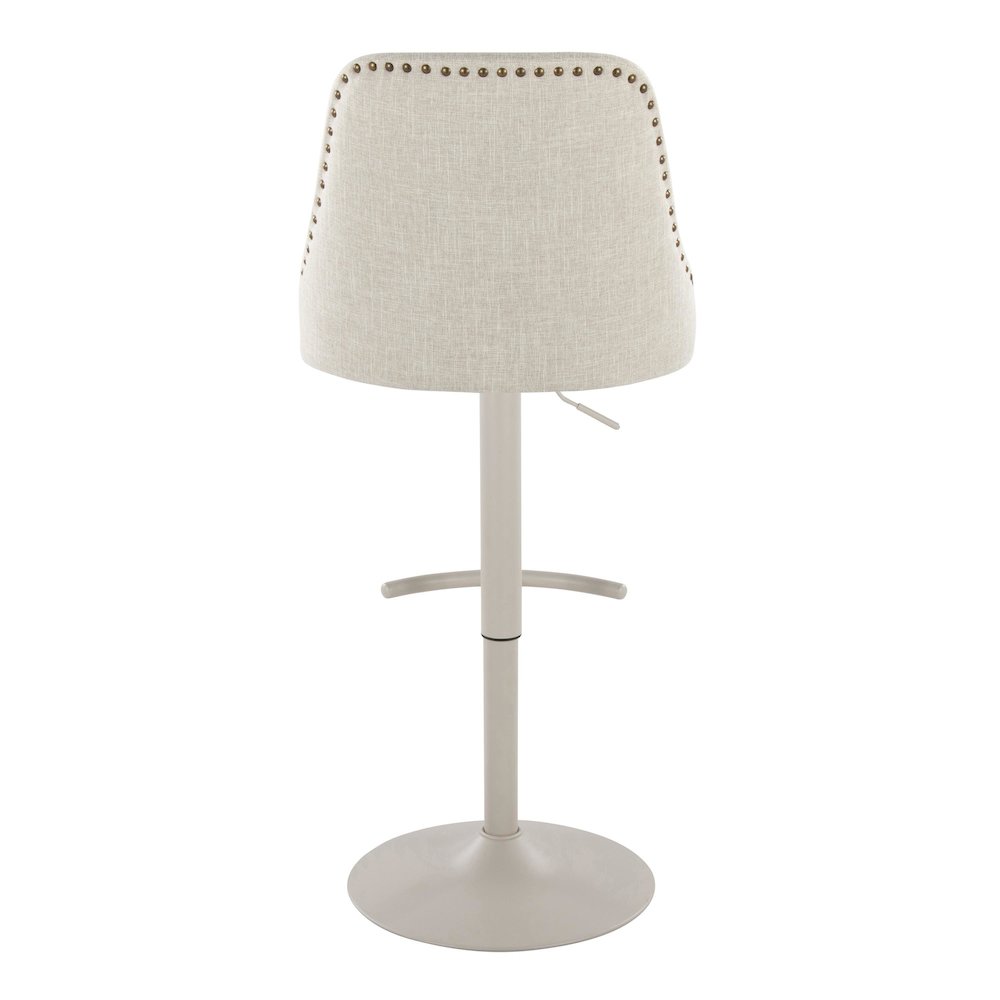 Studded Marcel Adjustable Barstool - Set of 2. Picture 5
