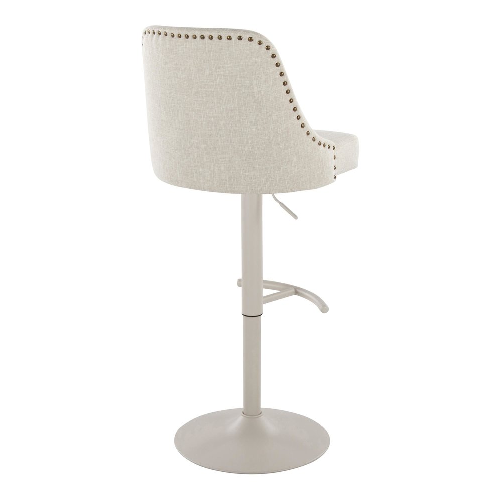 Studded Marcel Adjustable Barstool - Set of 2. Picture 4