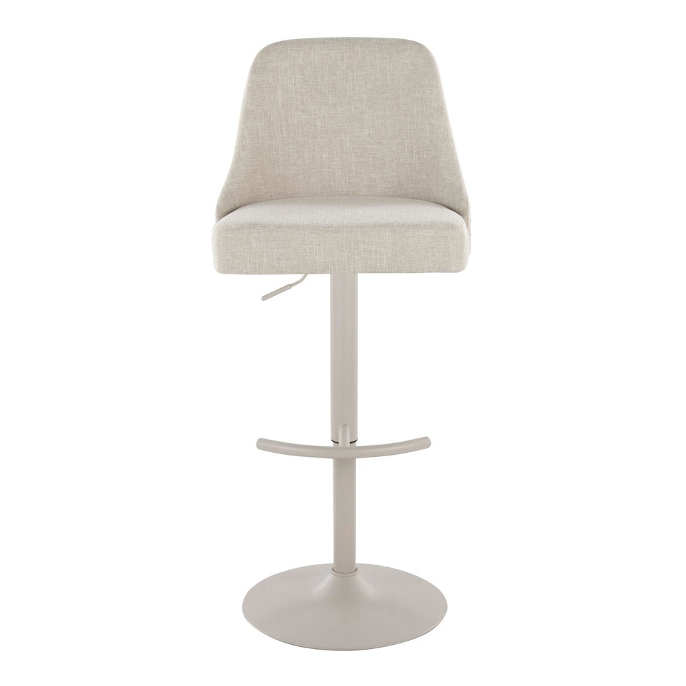 Studded Marcel Adjustable Barstool - Set of 2. Picture 6