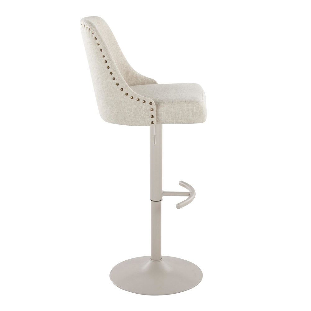 Studded Marcel Adjustable Barstool - Set of 2. Picture 3