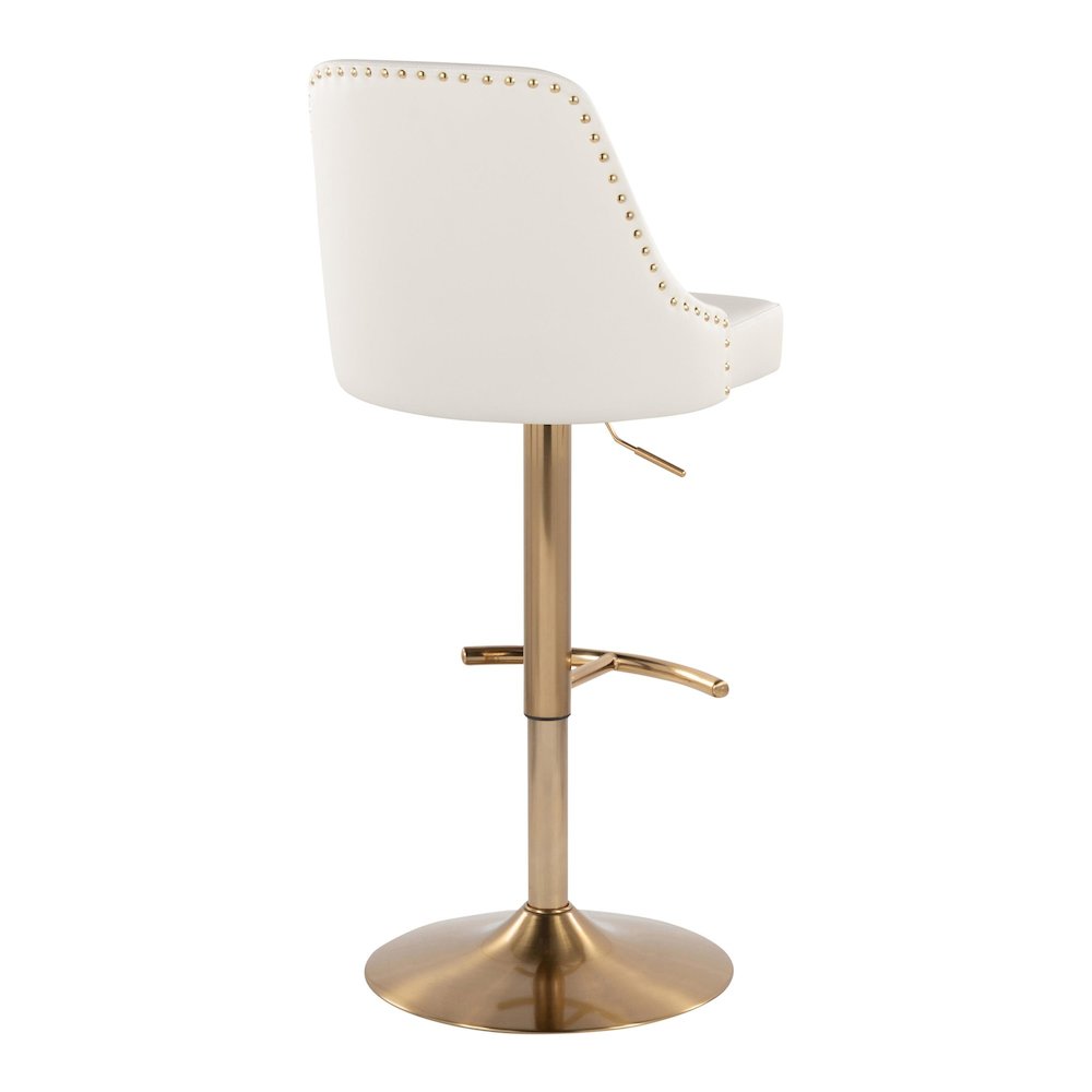 Studded Marcel Adjustable Barstool - Set of  2. Picture 4
