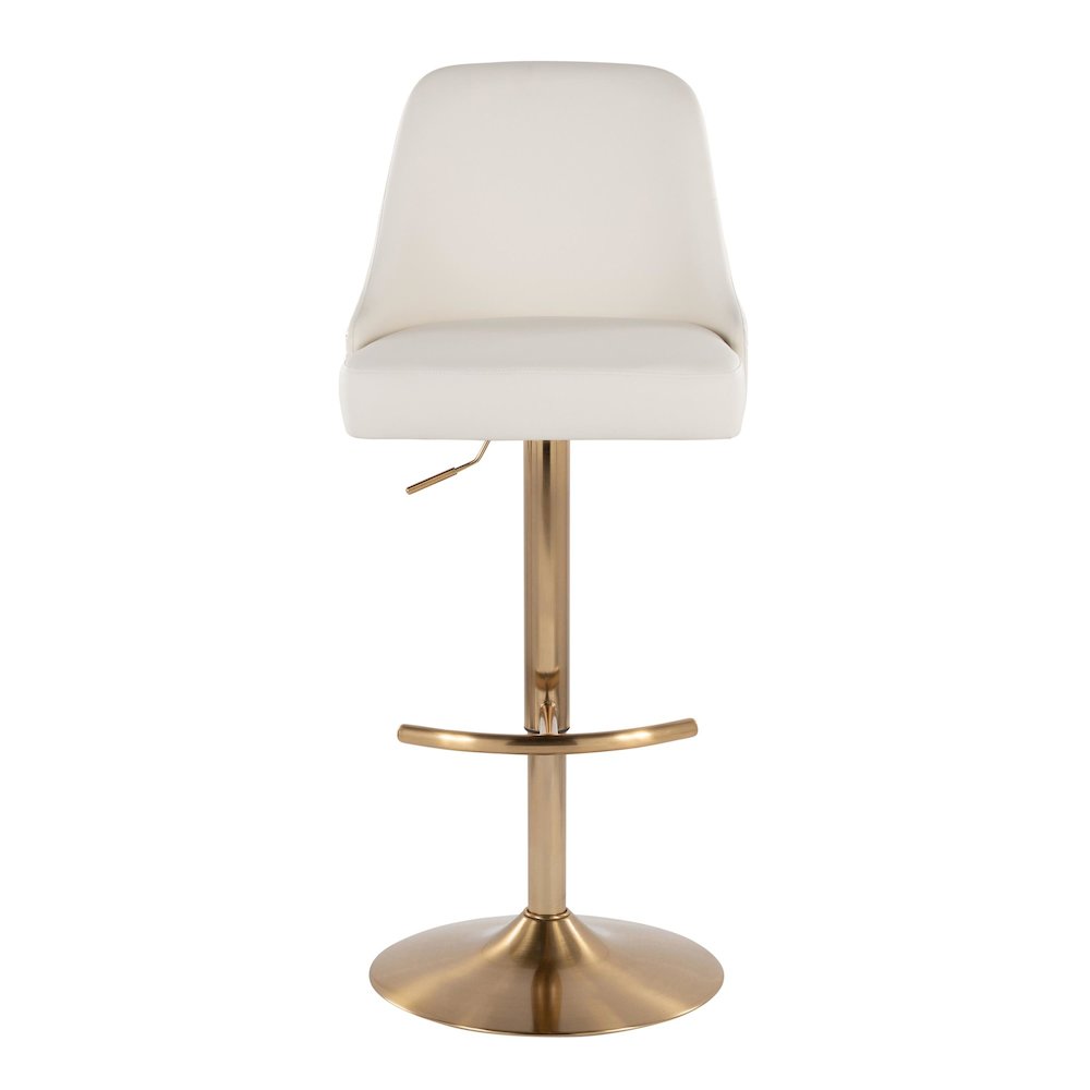 Studded Marcel Adjustable Barstool - Set of  2. Picture 6