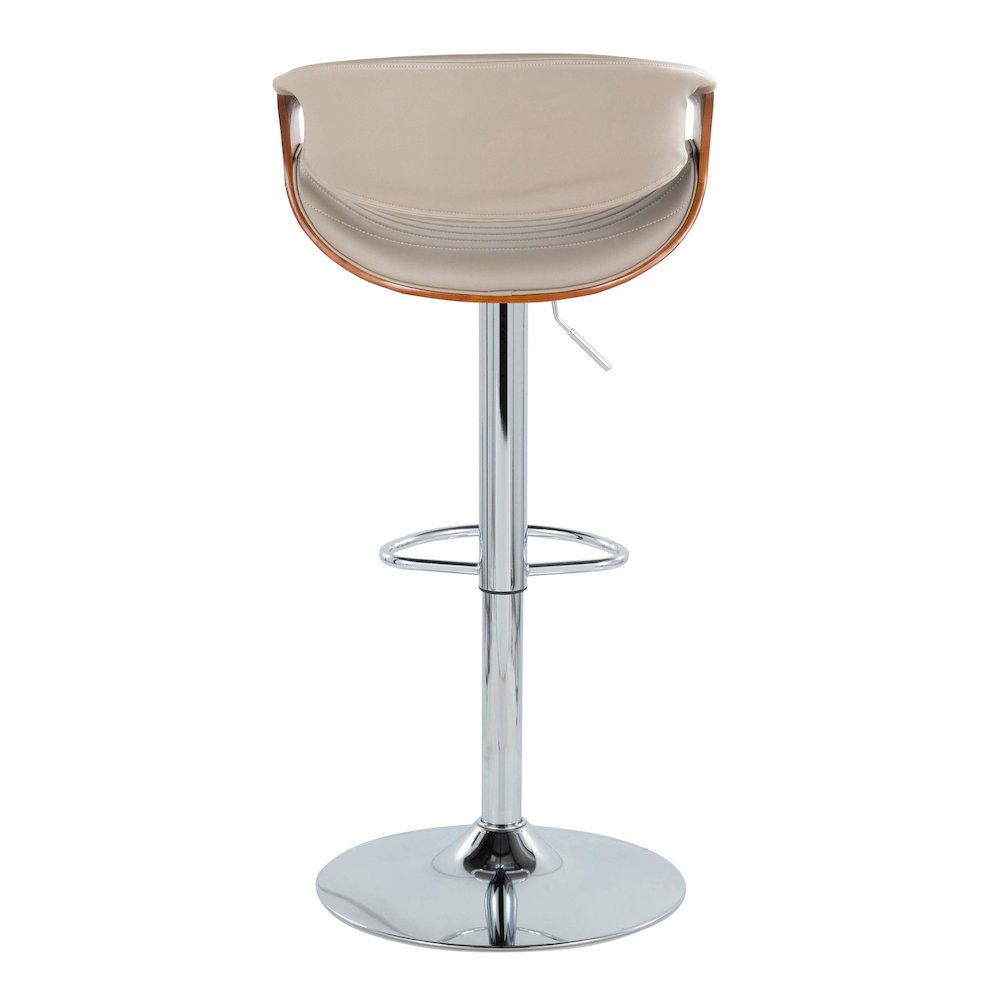 Silver Symphony Adjustable Barstool - Set of 2. Picture 5