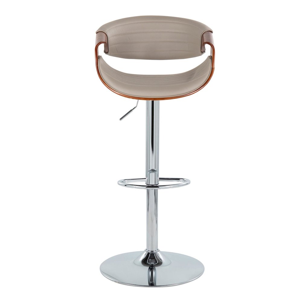 Silver Symphony Adjustable Barstool - Set of 2. Picture 6