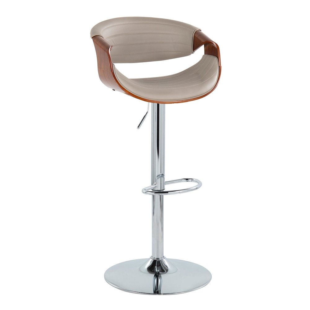 Silver Symphony Adjustable Barstool - Set of 2. Picture 2