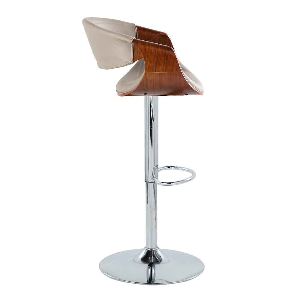 Silver Symphony Adjustable Barstool - Set of 2. Picture 3