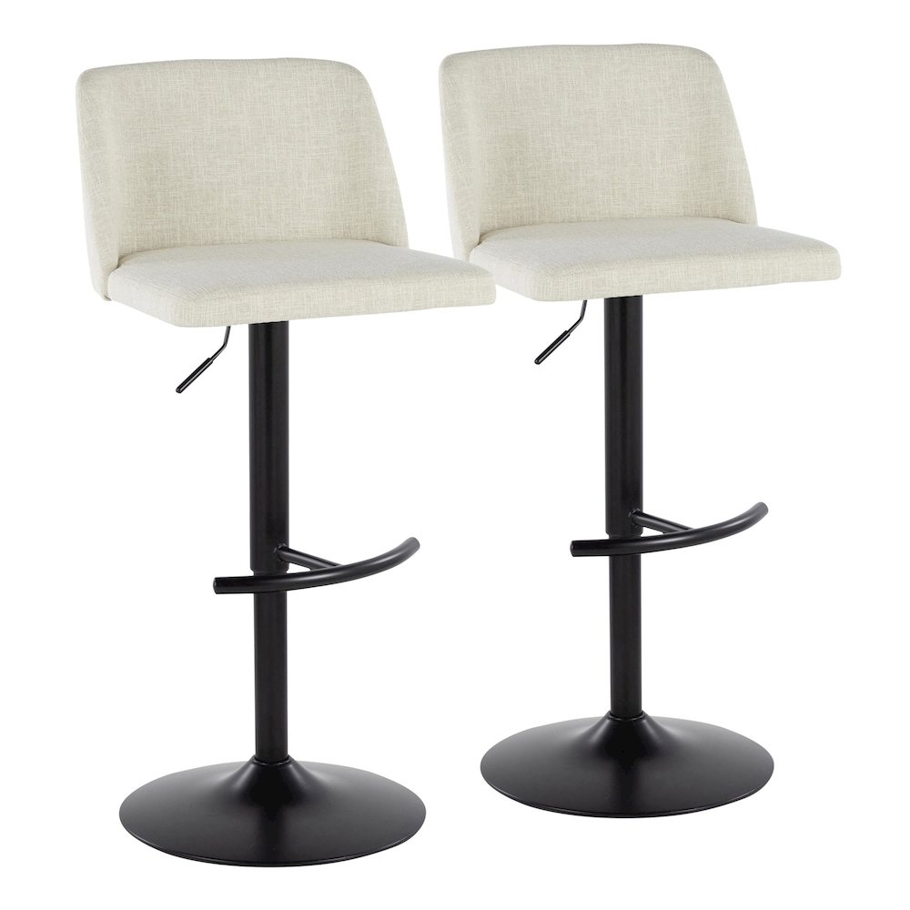 Toriano Adjustable Barstool - Set of 2. Picture 1