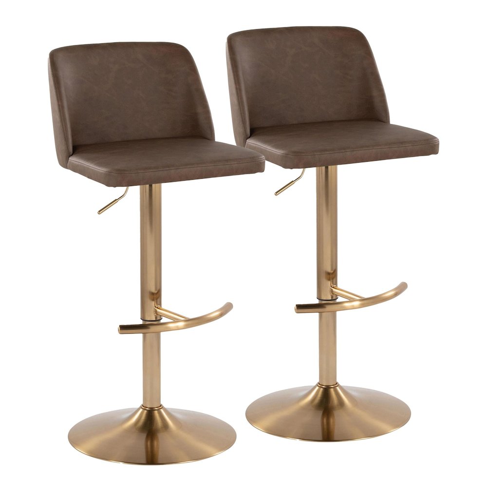 Toriano Adjustable Barstool - Set of 2. Picture 1