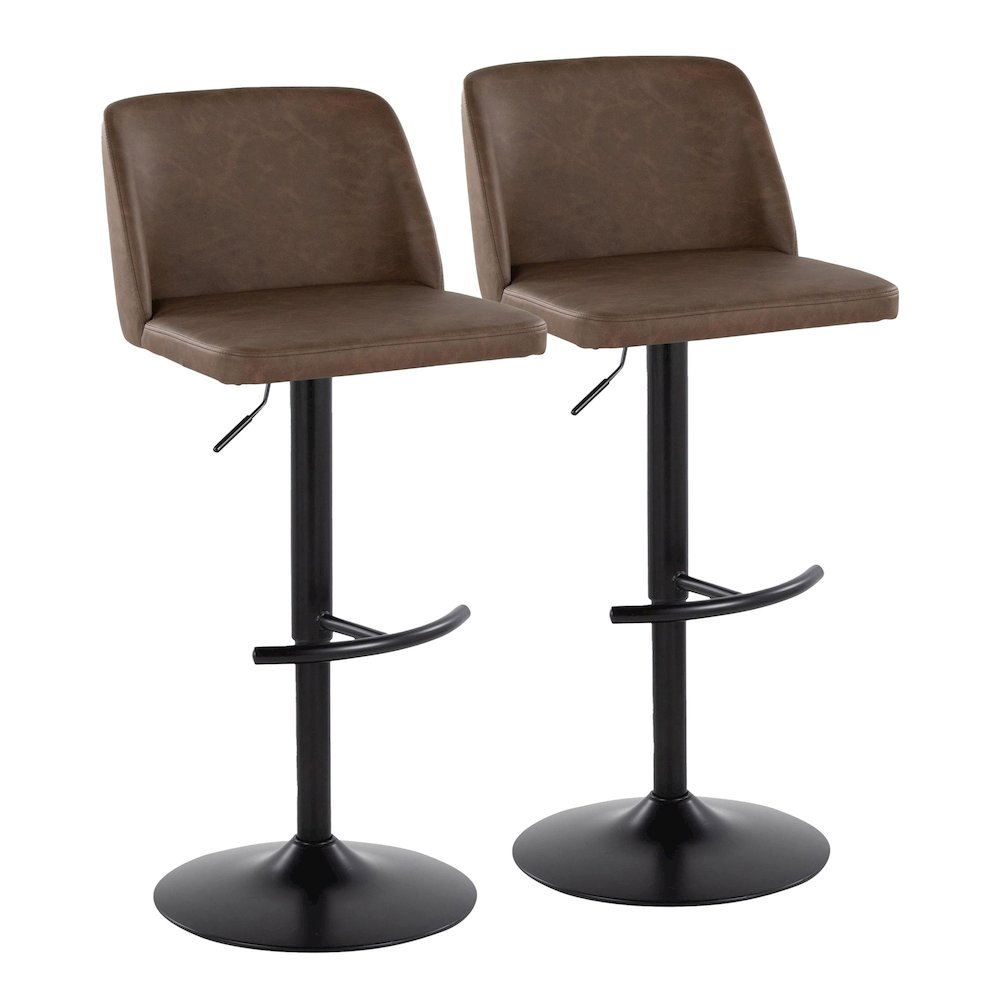 Toriano Adjustable Barstool - Set of 2. Picture 1