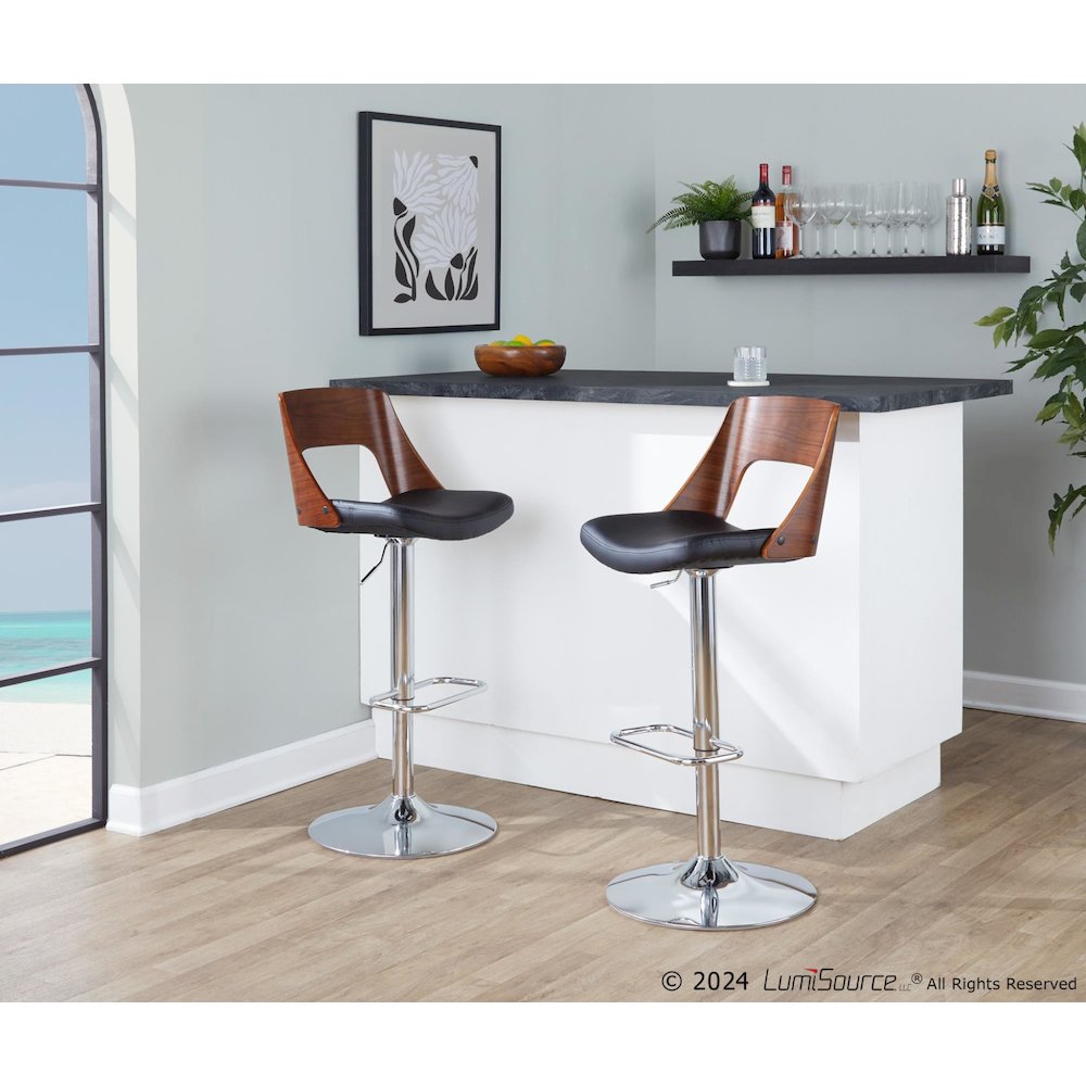 Valencia Adjustable Barstool - Set of 3. Picture 10
