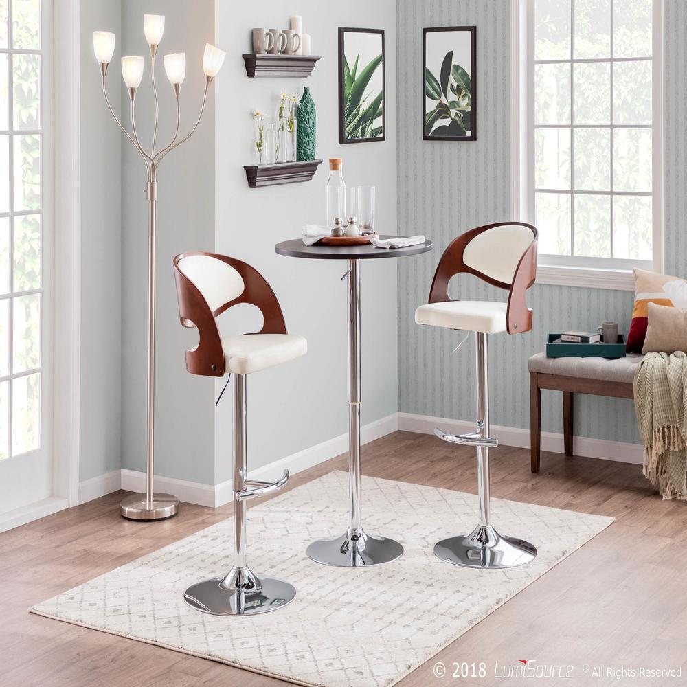 Black Adjustable Bar Table. Picture 8