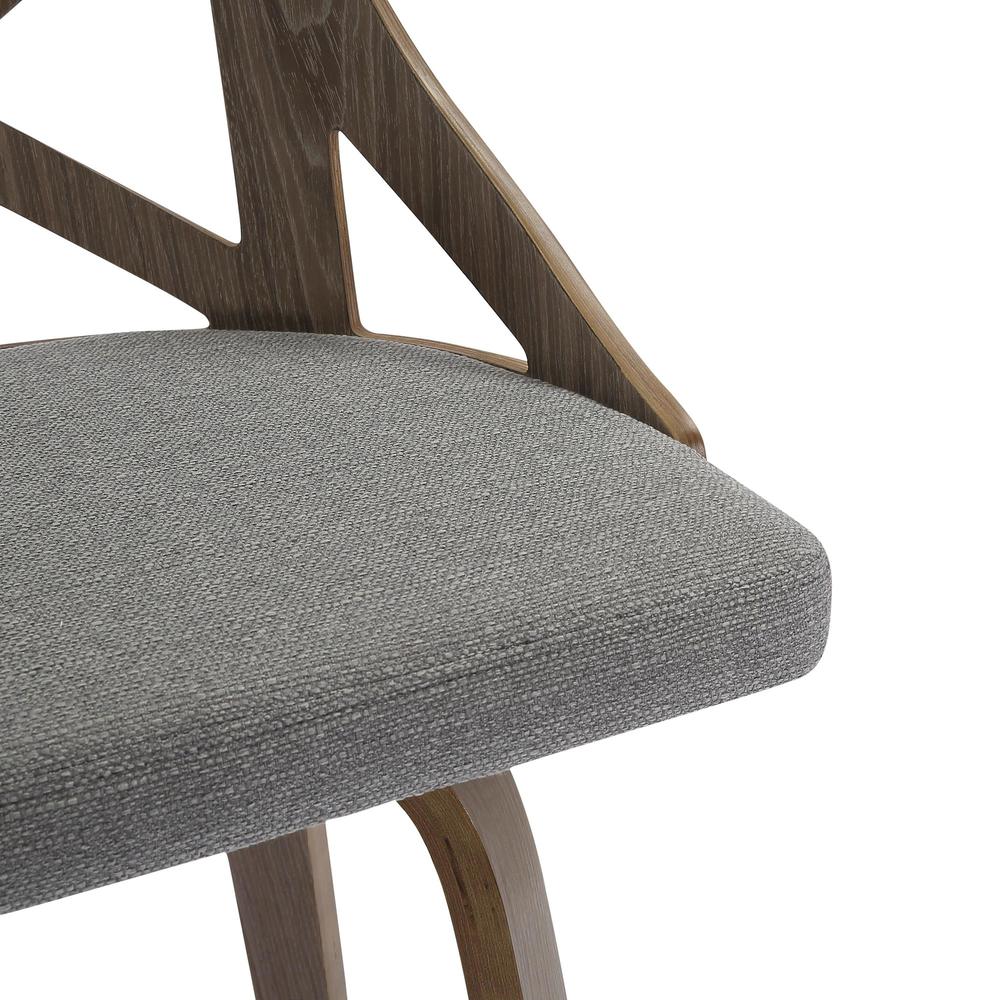 Light Grey Wood, Grey Fabric Charlotte Counter Stool - Set of 2. Picture 8