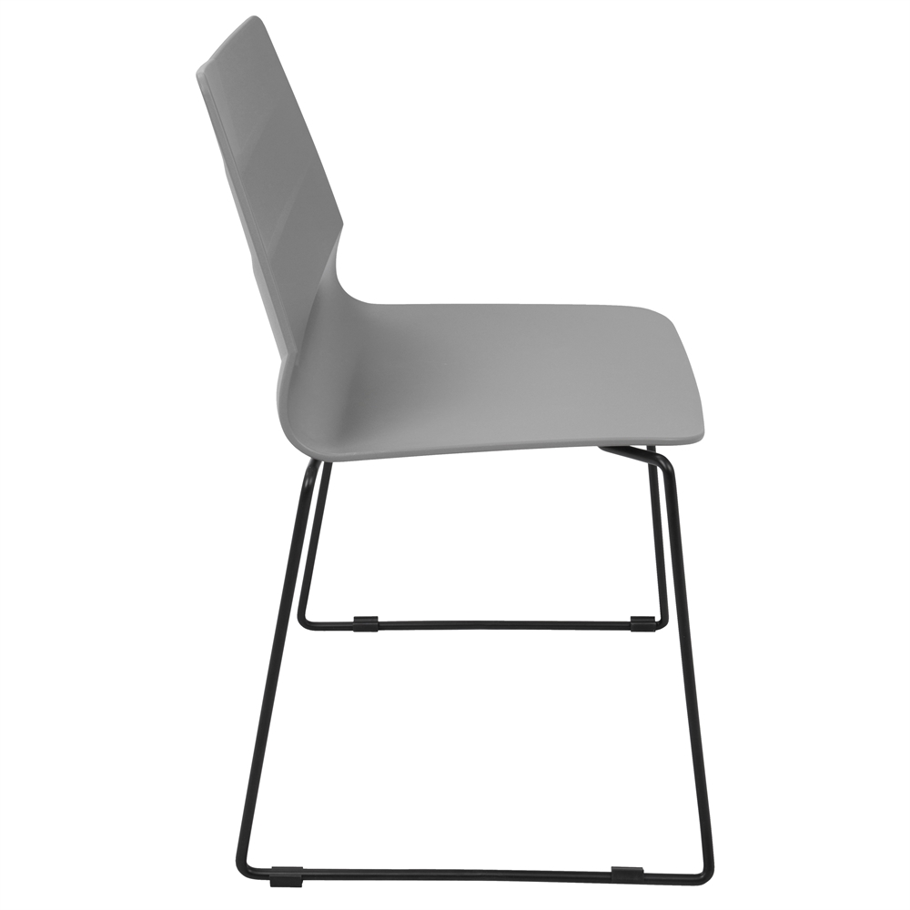 Arrow Contemporary Dining Chair in Black and Grey - Set of 2. Picture 3