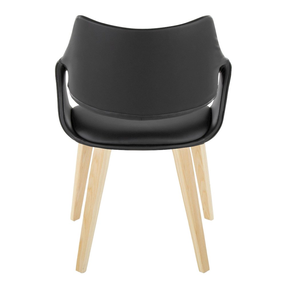 Curvo Highback Upholstered Chair - Set of 2. Picture 5