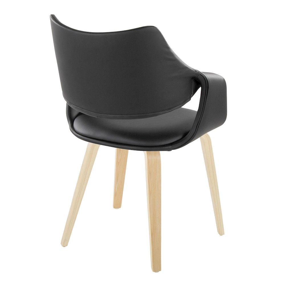 Curvo Highback Upholstered Chair - Set of 2. Picture 4