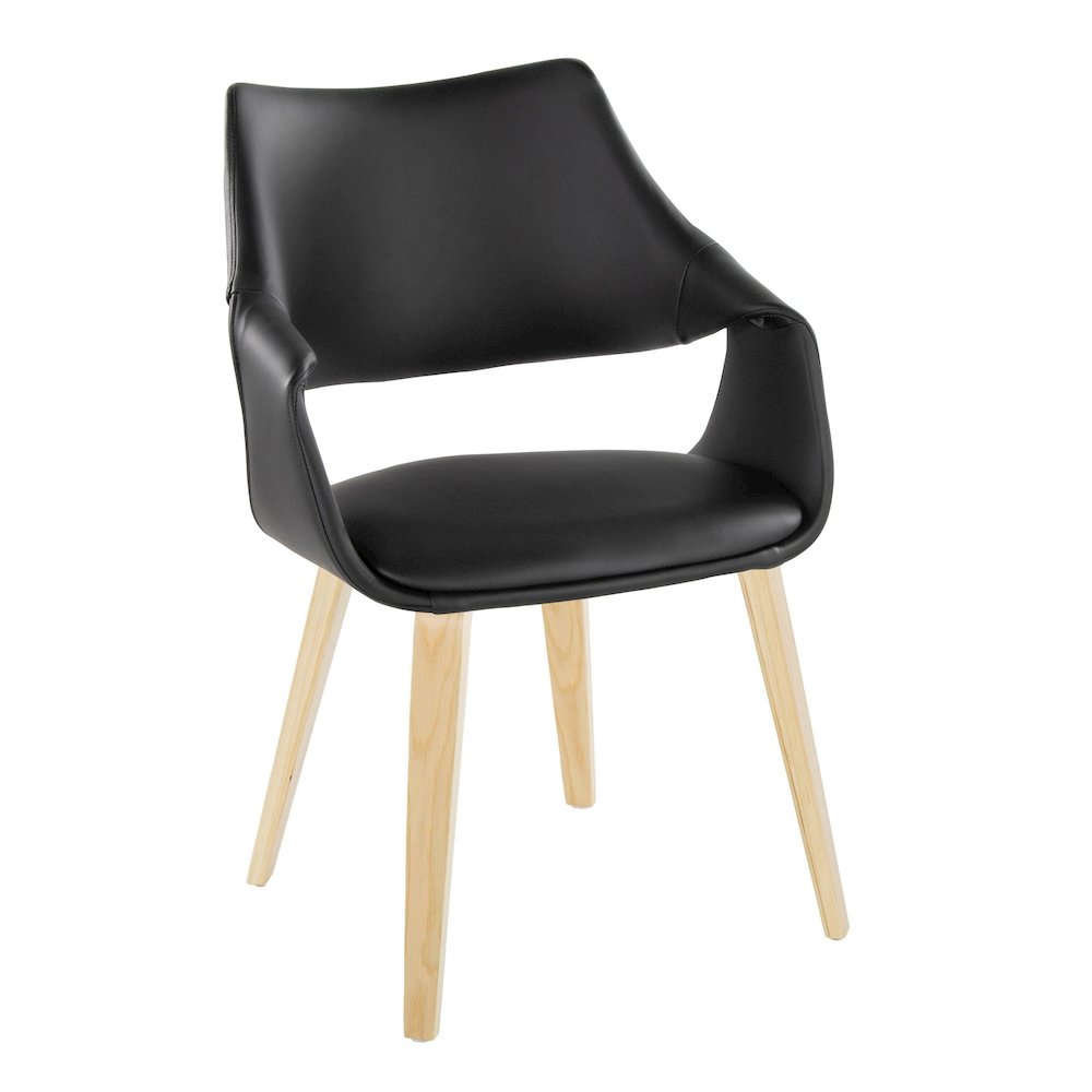 Curvo Highback Upholstered Chair - Set of 2. Picture 2
