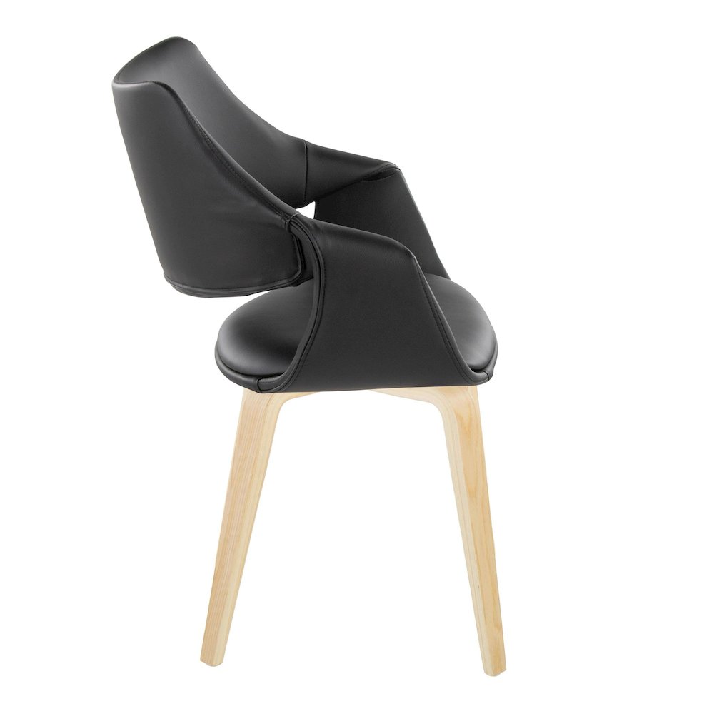 Curvo Highback Upholstered Chair - Set of 2. Picture 3