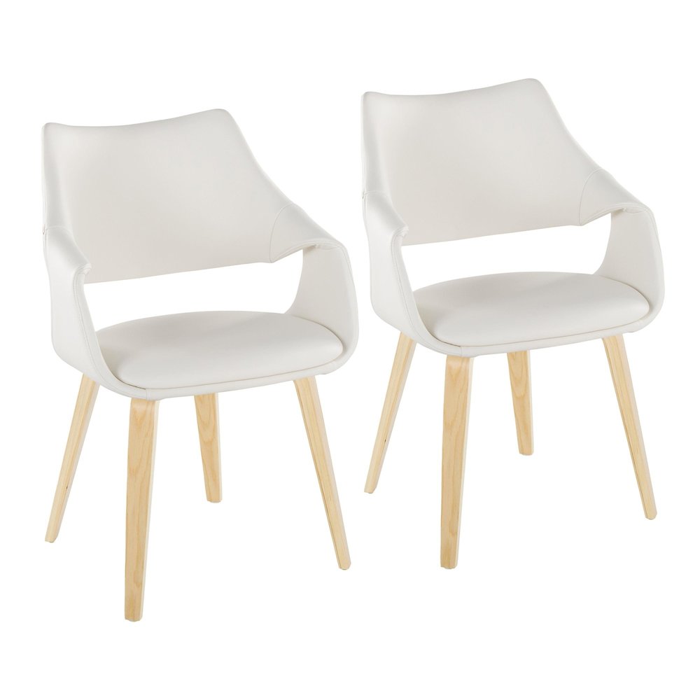 Curvo Highback Upholstered Chair - Set of 2. Picture 1