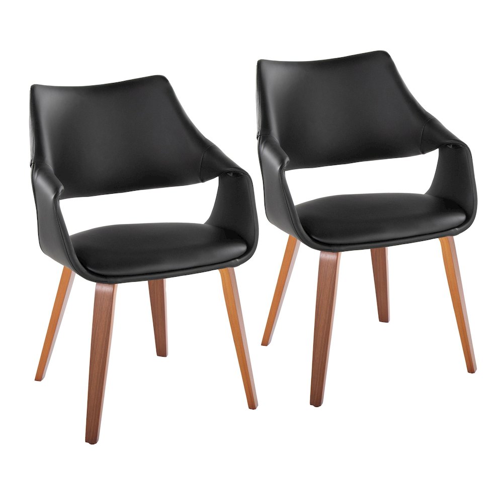 Curvo Highback Upholstered Chair - Set of 2. Picture 1