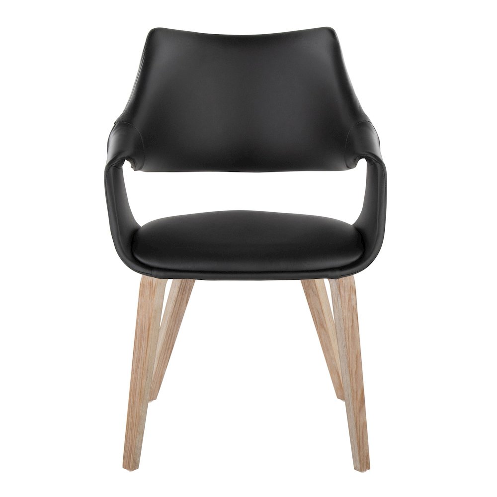 Curvo Highback Upholstered Chair - Set of 2. Picture 6