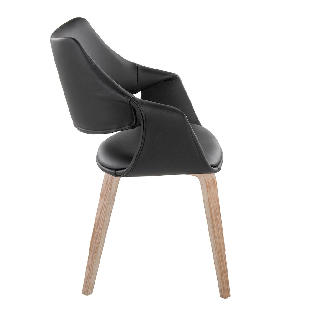 Curvo Highback Upholstered Chair - Set of 2. Picture 3