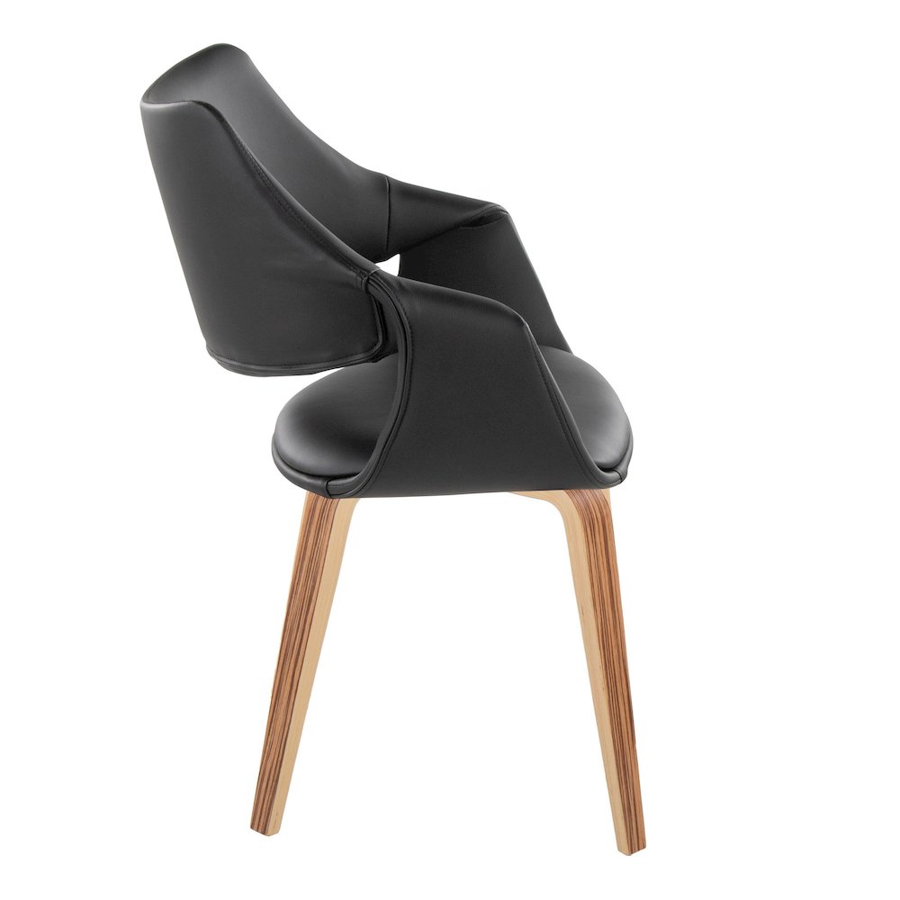 Curvo Highback Upholstered Chair - Set of 2. Picture 3