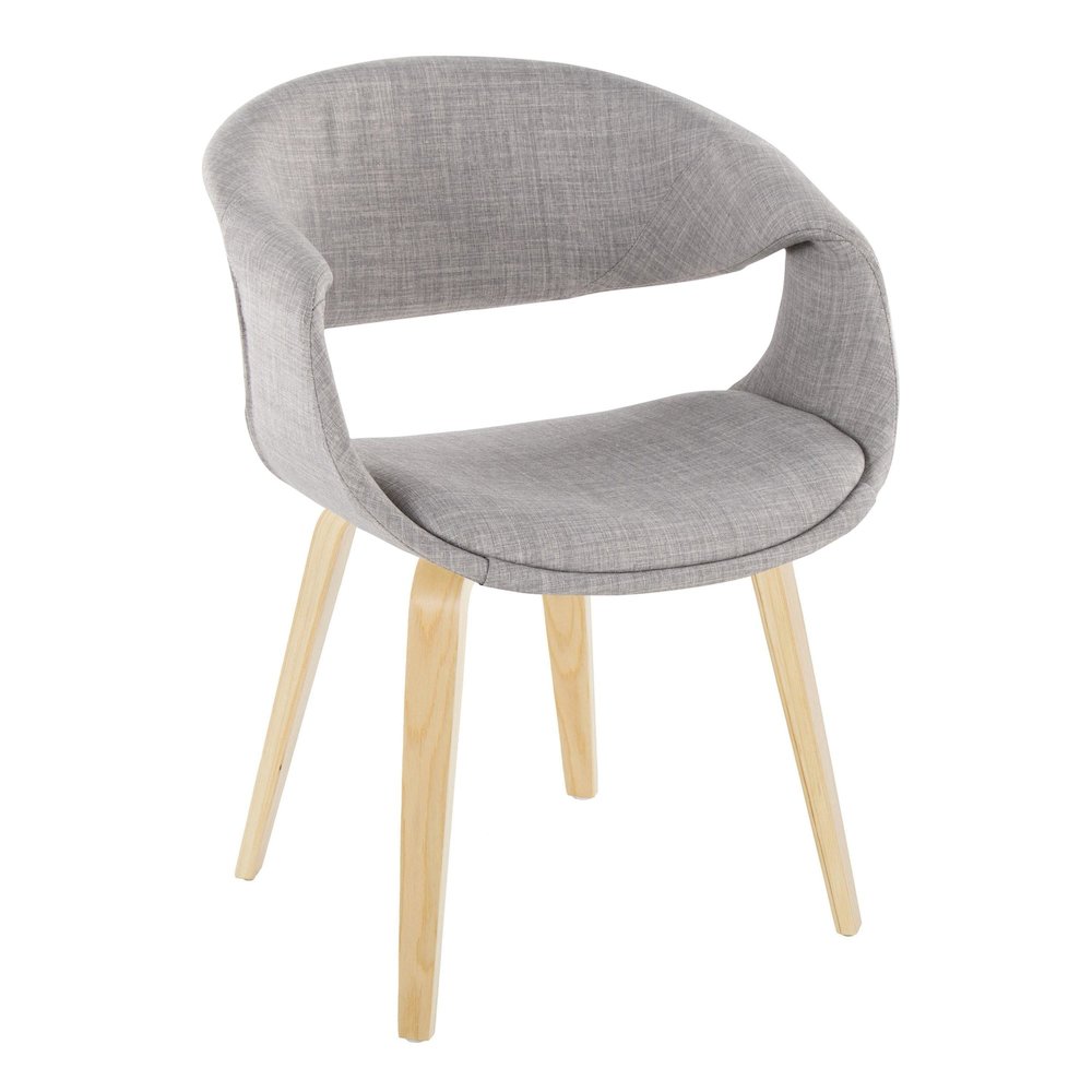 Curvo Upholstered Chair - Set of 2. Picture 2