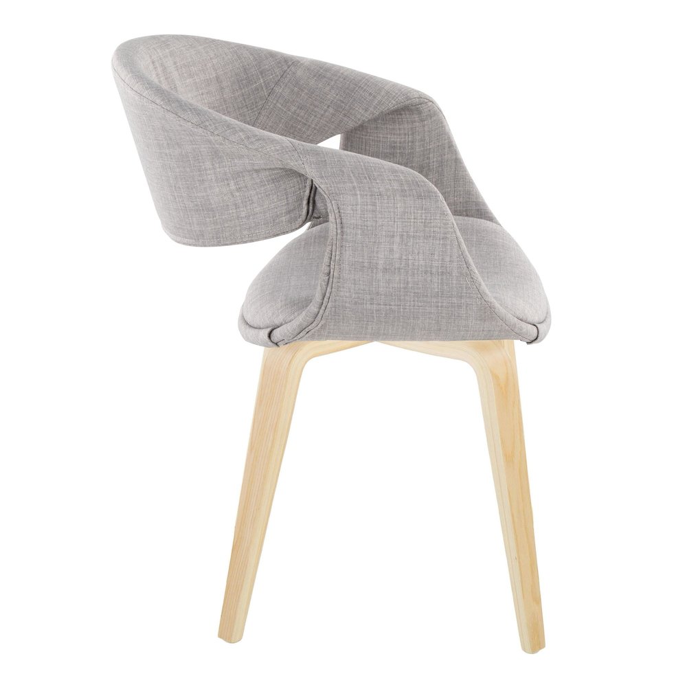 Curvo Upholstered Chair - Set of 2. Picture 3