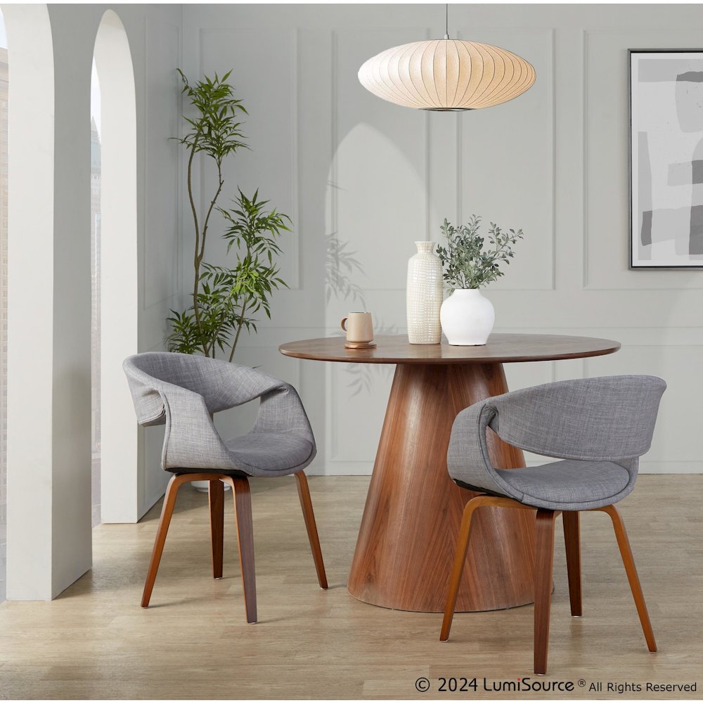 Curvo Upholstered Chair - Set of 2. Picture 7