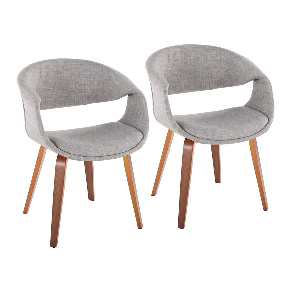 Curvo Upholstered Chair - Set of 2. Picture 1