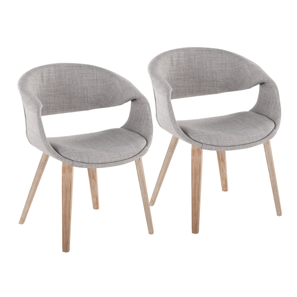 Curvo Upholstered Chair - Set of 2. Picture 1