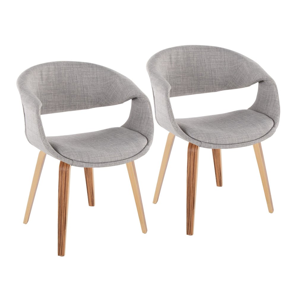 Curvo Upholstered Chair - Set of 2. Picture 1