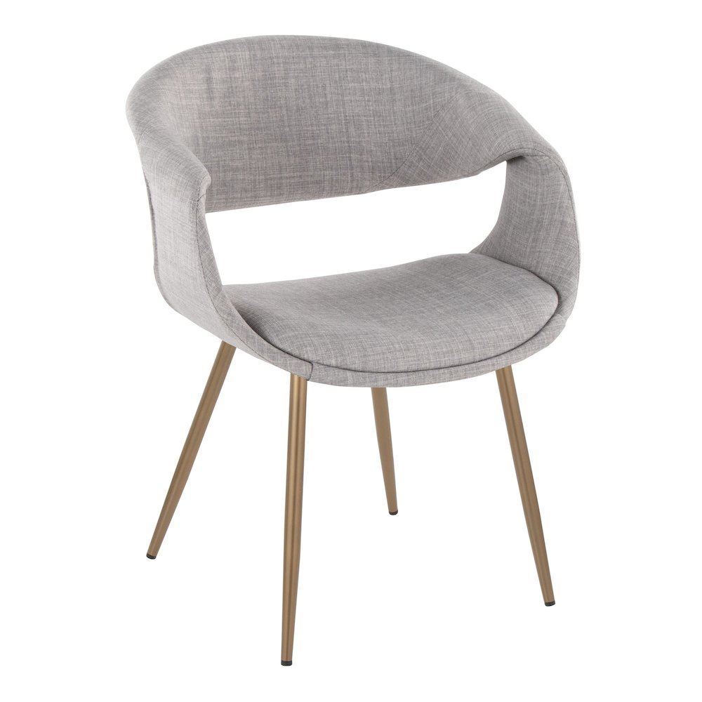 Curvo Upholstered Chair - Set of 2. Picture 2