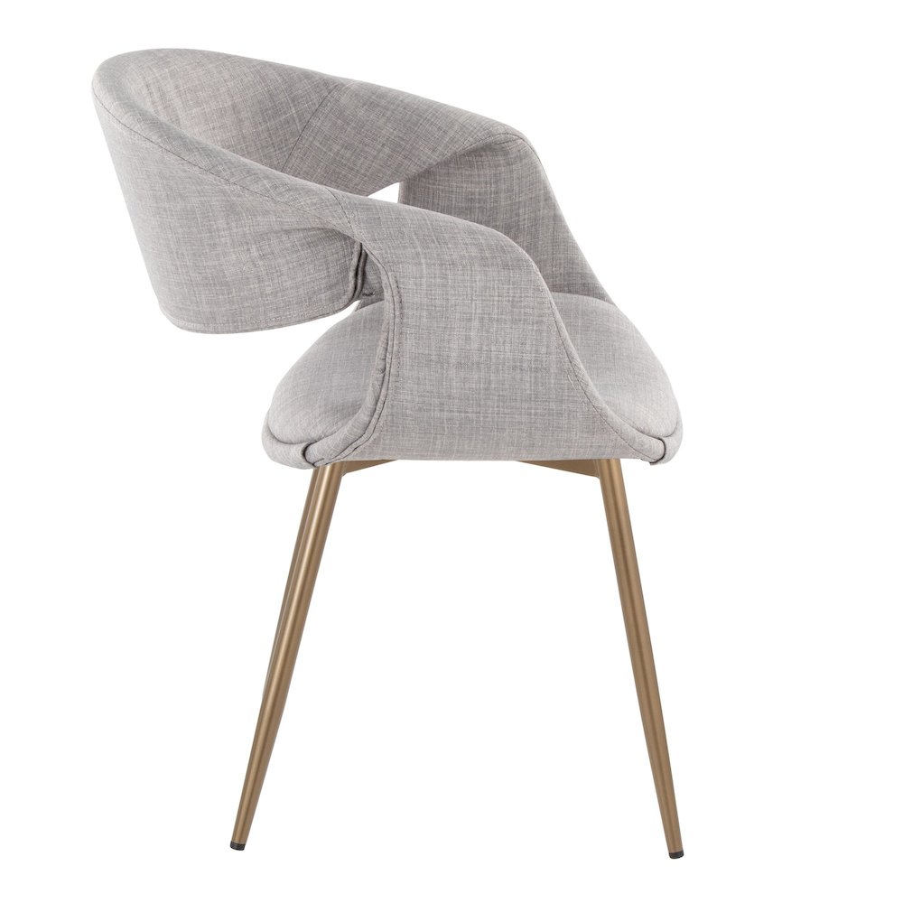 Curvo Upholstered Chair - Set of 2. Picture 3
