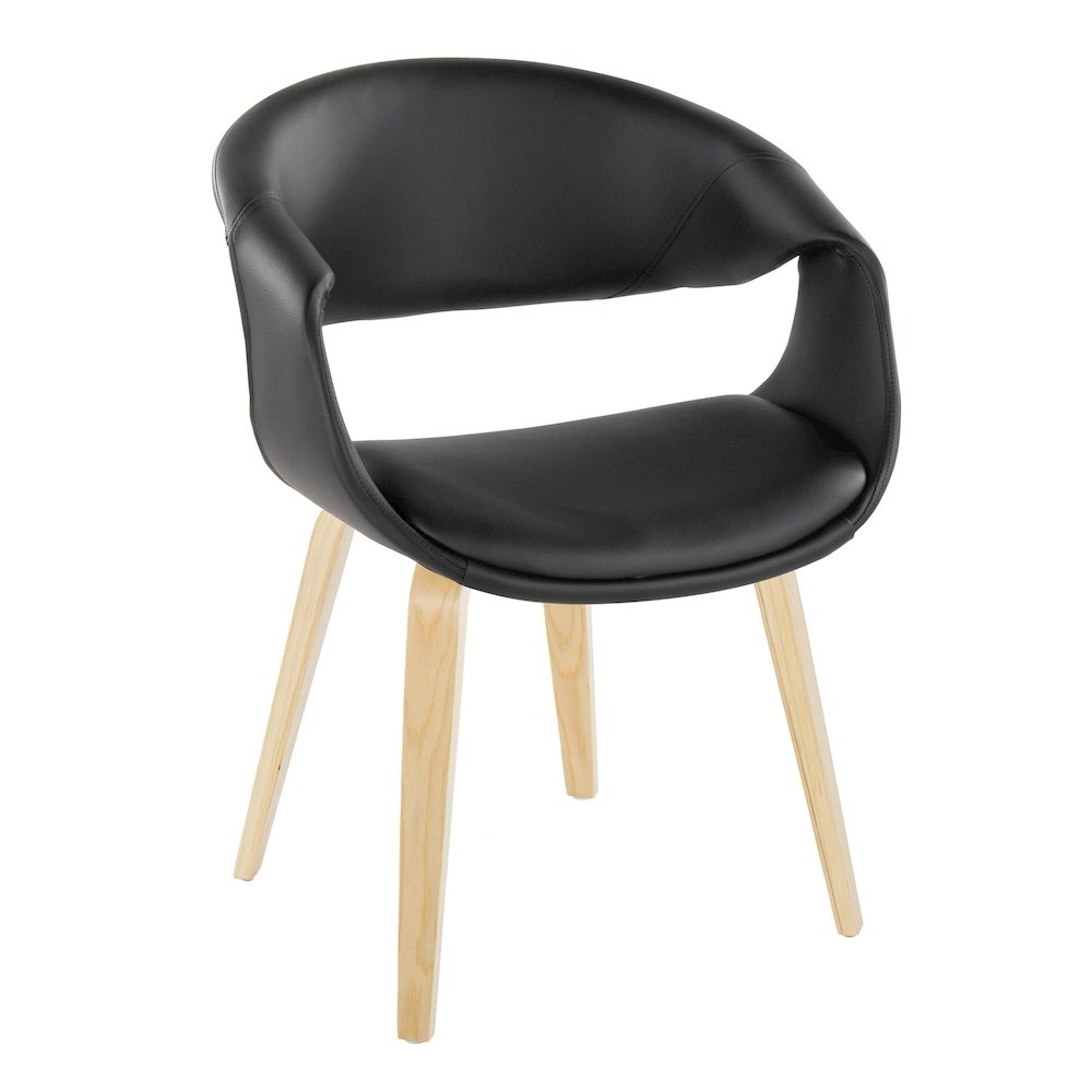 Curvo Upholstered Chair - Set of 2. Picture 2