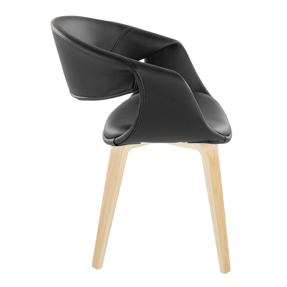 Curvo Upholstered Chair - Set of 2. Picture 3