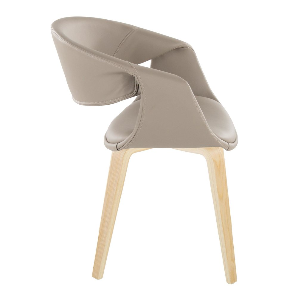 Curvo Upholstered Chair - Set of 2. Picture 3