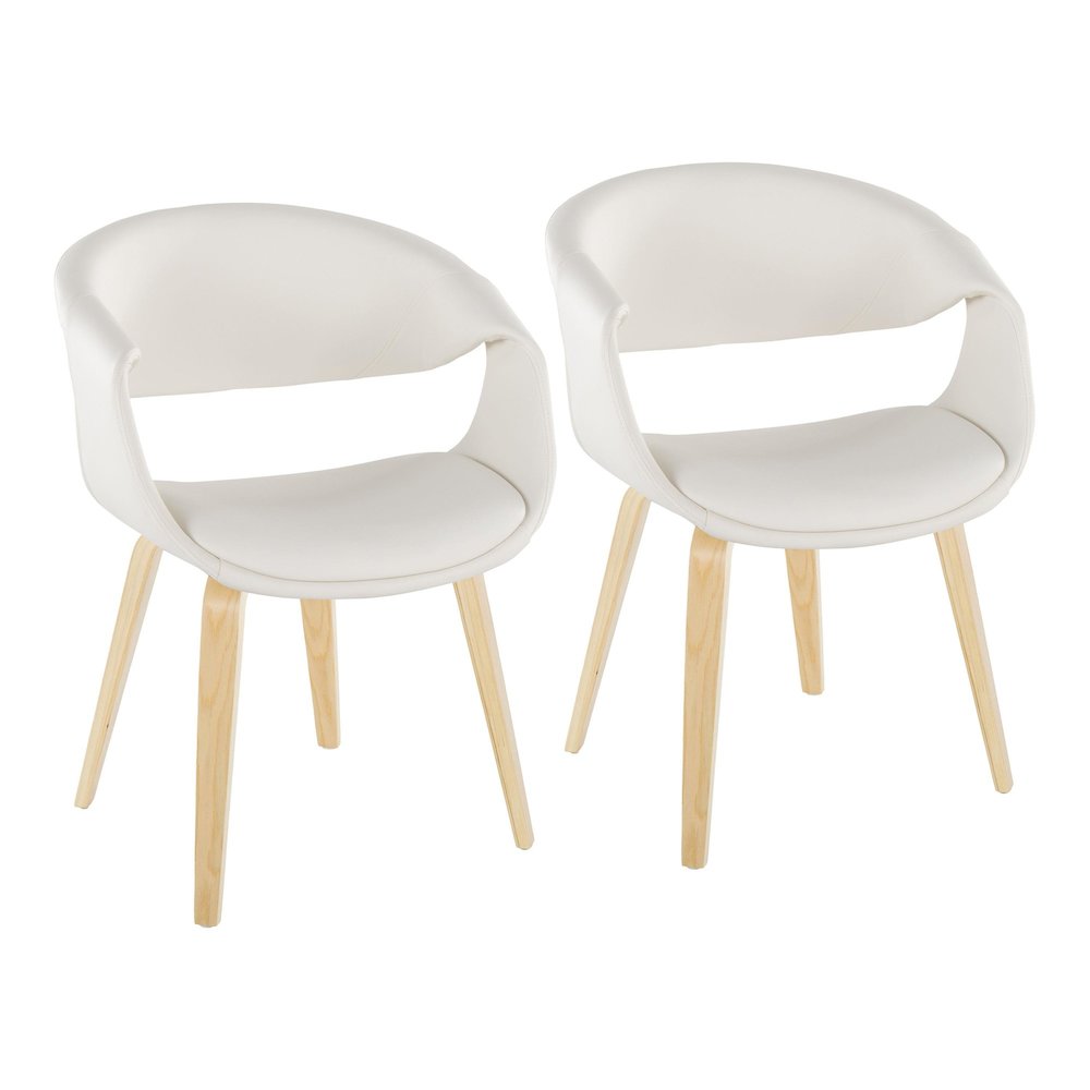 Curvo Upholstered Chair - Set of 2. Picture 1