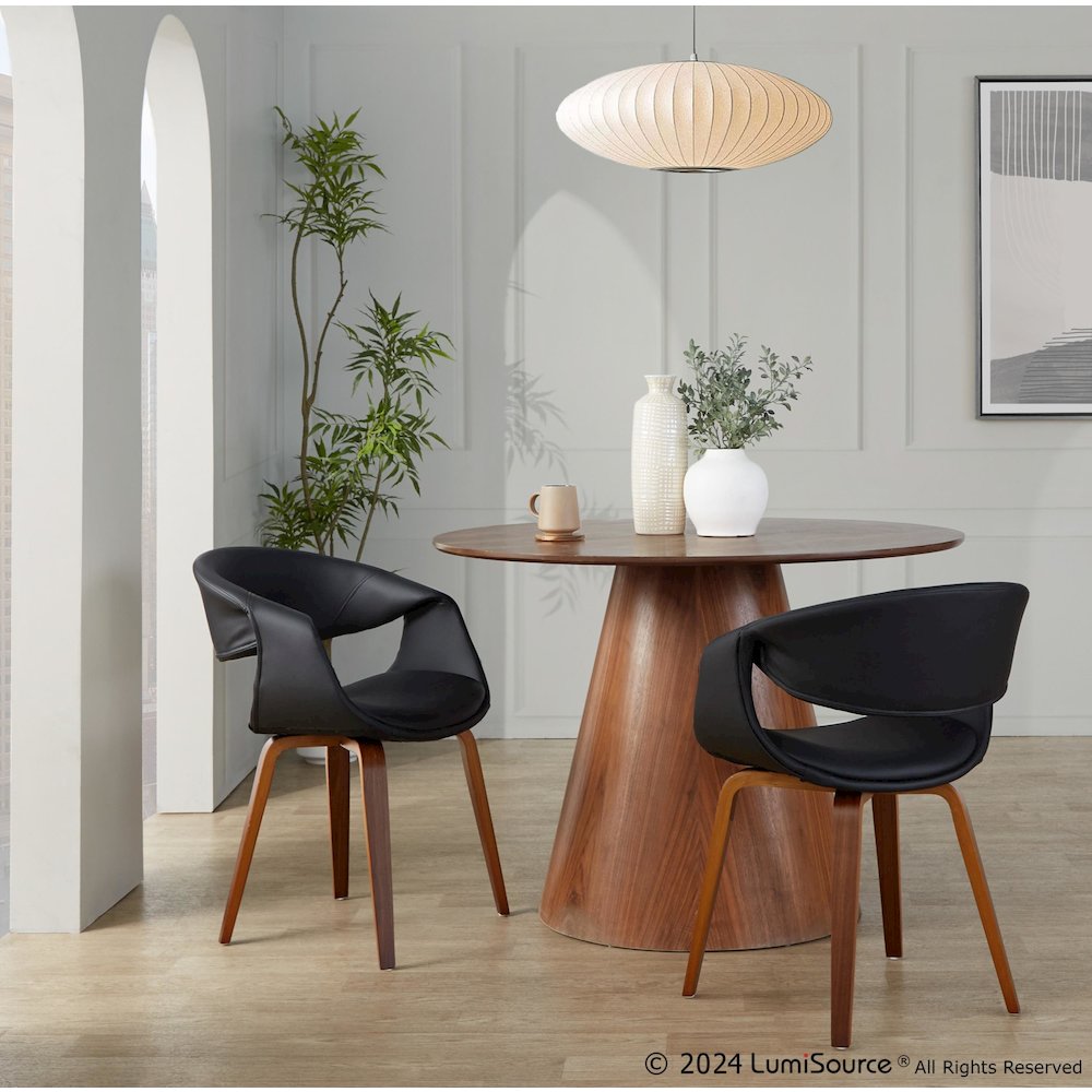 Curvo Upholstered Chair - Set of 2. Picture 7