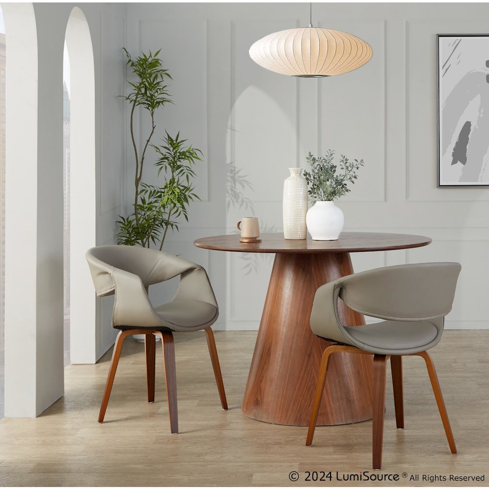 Curvo Upholstered Chair - Set of 2. Picture 7