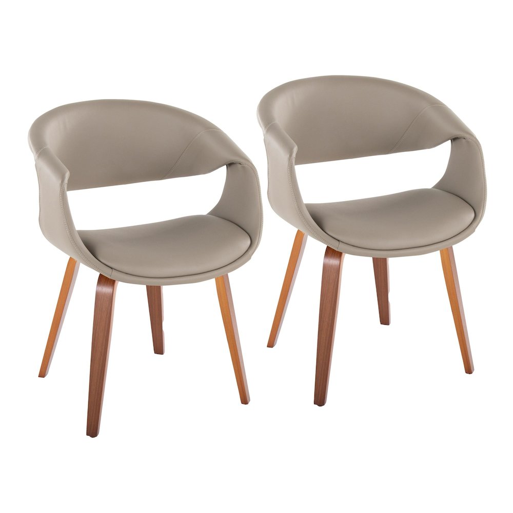 Curvo Upholstered Chair - Set of 2. Picture 1