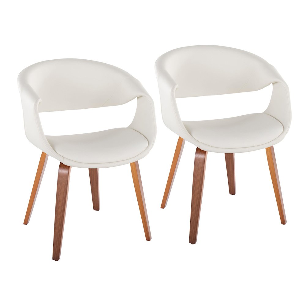 Curvo Upholstered Chair - Set of 2. Picture 1