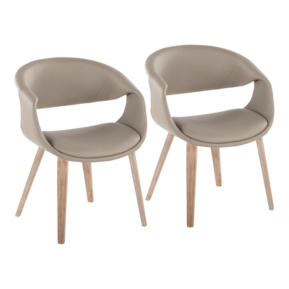 Curvo Upholstered Chair - Set of 2. Picture 1