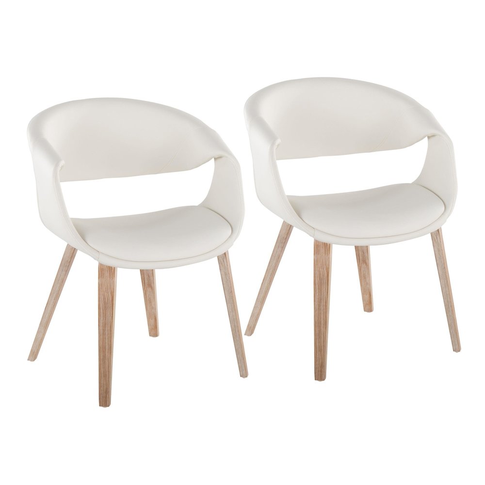 Curvo Upholstered Chair - Set of 2. Picture 1