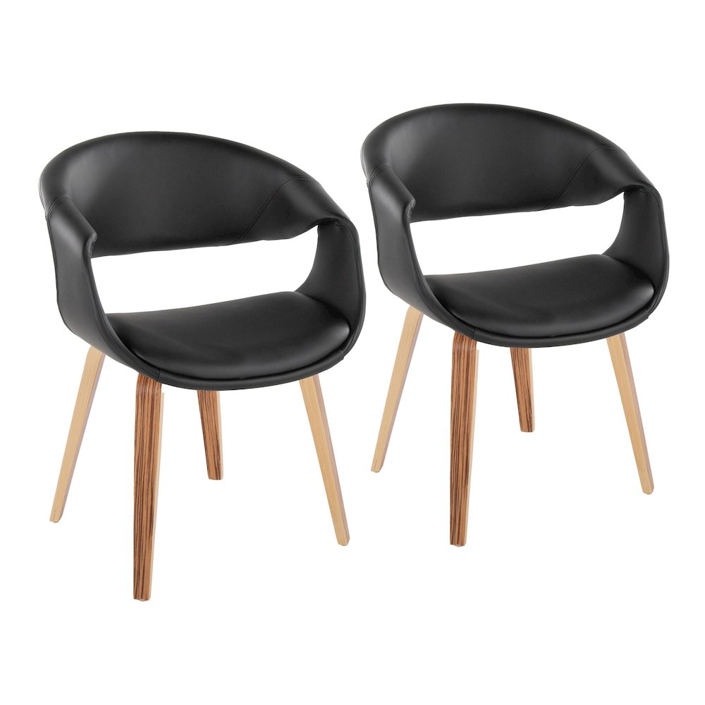 Curvo Upholstered Chair - Set of 2. Picture 1
