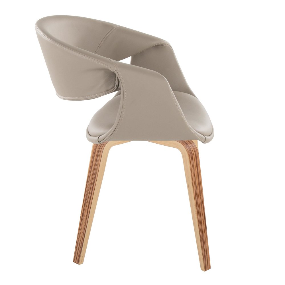 Curvo Upholstered Chair - Set of 2. Picture 3